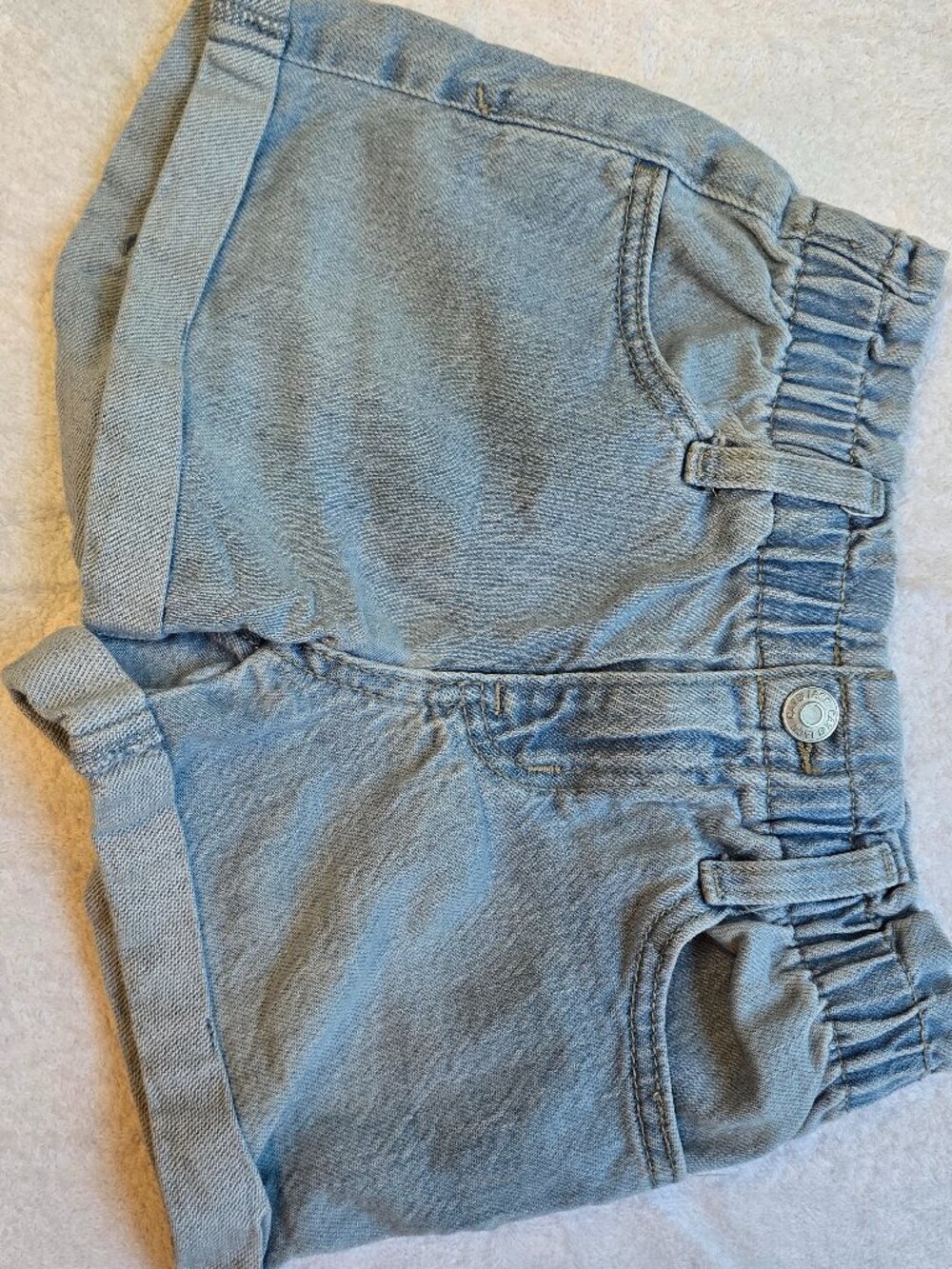 Cat & Jack Girl's Summer Shorts Bundle - 3 Pairs of Jean Shorts and 1 Pull-On - Picture 8 of 13